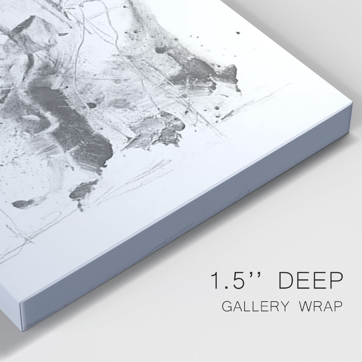 Graphite Abstract I Premium Gallery Wrapped Canvas - Ready to Hang