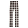 thumbnail image 4 of hotojiny Women Plus Size Pajama Pants Casual Wide Leg Plaid Soft Trousers Trendy Comfy Homepants Loungewear, 4 of 4