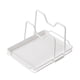 thumbnail image 3 of Estante para tapas de ollas, organizador de tapas de ollas, soporte para tapas, utensilios de cocina multifunción Blanco, 3 of 7