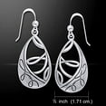 thumbnail image 4 of Jewelry Trends Sterling Silver Teardrop Twist Southwestern Style Dangle Earrings, 4 of 4