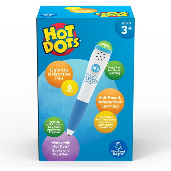EDUCATIONAL INSIGHTS HOT DOTS Stylo Interactif Lumineux 6/PK
