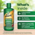 thumbnail image 4 of Nature's Way Alive! Max Potency Complete Liquid Multivitamin for Women and Men with Antioxidant Beta Carotene, Vitamins C & E and Food-Based Blends, Citrus Flavored, 30.4 Fl Oz, 4 of 5