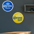 thumbnail image 5 of Officially Licensed Corona Extra Bottle Cap Shaped Metal Beer Wall Decor for Bar, Garage or Man Cave (16"), 5 of 5