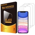thumbnail image 1 of Protector de pantalla Qularlans de cristal templado para iPhone 11/XR de 6.1 pulgadas, 1 of 7