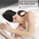 thumbnail image 5 of Antifaz para dormir de seda Antifaz con los ojos vendados con relleno de seda de doble capa y correa elástica para una noche completa de sueño, viajes y siestas, visera suave para los ojos Fokelyi CPB-US-WZY149-1, 5 of 6
