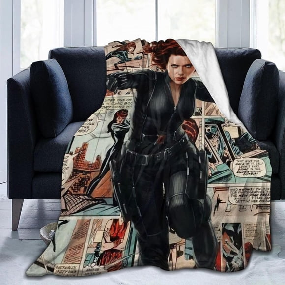 Scarlett Johansson Throw blanket Fleece blanket Soft Cozy Flannel blanket Lightweight Plush Blanket (3Sizes)