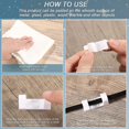 thumbnail image 5 of 100 Pieces Self-adhesive Cable Clips Finisher Wire Clamp Sticky Clear Cable Clip, 5 of 5