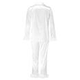 thumbnail image 3 of LIZUOJUN Satin Pajama Set for Women Long Sleeve Pants Sleepwear 2 Piece Lounge Set Lightweight Pjs Loungewear Notch Collar Pajama Casual Sleepwear - XL, 3 of 3