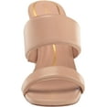 thumbnail image 2 of Cole Haan Reina Two-Band Brush Leather Slip On Open Toe Block Heeled Sandals (Brush Leather, 11), 2 of 6