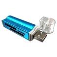 thumbnail image 2 of Lector de tarjetas Brobotix 180420A, USB 2.0, Color Azul Metálico. Brobotix 180420A, 2 of 2