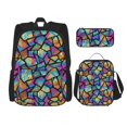 thumbnail image 1 of Balery Colored Glass1 Mochila escolar 3 en 1 para niños: mochila resistente con lonchera térmica y estuche para lápices. Mochila escolar para niños y niñas., 1 of 7