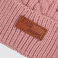 thumbnail image 6 of NOLDARES Girls Boys Winter Hat Children's Warm Knitted Earflaps Beanie with Pom Pom Thicken Fleece Lining Cap for Kids(K166-Grey), 6 of 6