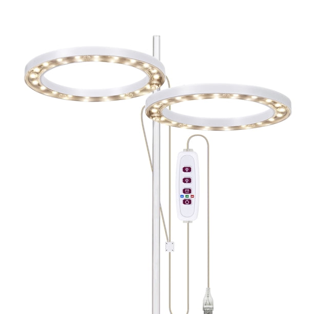 Bearachild Invernadero USB IP20 Control de línea a prueba de agua LED Grow Light Flor de interior Suculenta Temporizador Lámpara de cultivo de plantas Jardín y Patio 2 cabezas de luz solar Bearachild HA011800-04B