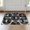 Black White, Pattern 1, variant on ODIKA 3'x5' Washable Area Rug Non-Slip, Flatweave, Easy Care Disc Retro Record Turntable Featuring Spinning Deck Motifs Shaped for Hallway, Laundry Room