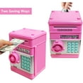 thumbnail image 3 of UN Piggy Bank Electronic Mini ATM for Kids Baby Toy, Safe Coin Banks Money Saving Box Password Code Lock for Children,Boys Girls Best Gift(Deep Pink), 3 of 11