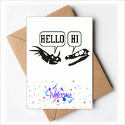 b dinosaur greeting b Welcome Back Greeting Cards Envelopes Blank