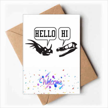 b dinosaur greeting b Welcome Back Greeting Cards Envelopes Blank