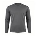 thumbnail image 5 of COSFO Dry Fit T Shirts for Men Workout Athletic Long Sleeve Gray Shirts Moisture Wicking Mesh Slim Fit Pullover Crew Neck T Shirts for Man, 5 of 6