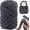 Dark Gray, variant on Black Chunky Yarn for Hand Knitting Blanket, 1.1lbs/20.8yd Thick Striped Tube Jumbo Tubular Arm Bag, Pet Bed, Rugs, Home Decorations 20.8yd / 1.1lbs
