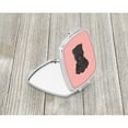 thumbnail image 2 of Checkerboard Pink Black Labrador Compact Mirror BB1235SCM, 2 of 4