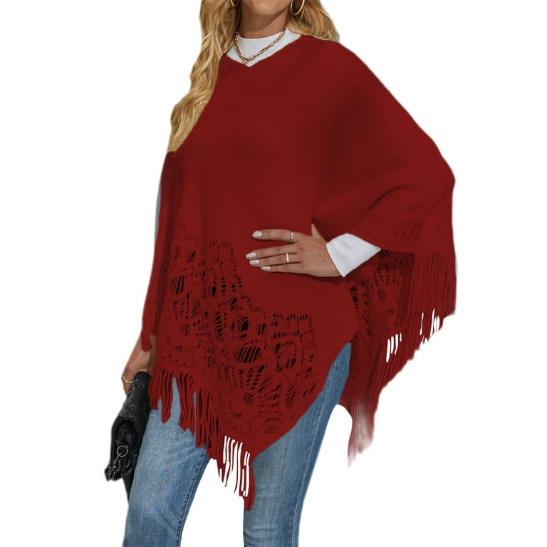 Ladies top sweater capes