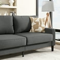 thumbnail image 4 of Mainstays Modern Upholstered Fabric Sofa, Dark Grey, 4 of 9