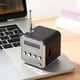 thumbnail image 5 of Mini altavoz inalámbrico portátil para exteriores con pantalla LED y radio para viajes al aire libre (negro), 5 of 7