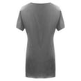 thumbnail image 6 of Endives Women's Short Sleeve T-shirt Summer Tunic Tops With Pockets Casual Long T Shirts S-3XL, 6 of 6