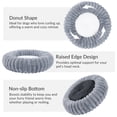 thumbnail image 3 of Exclusivo Mezcla Calming Donut Dog Bed, 36 inches Cozy Fluffy Faux Rabbit Fur Round Pet Bed, Machine Washable, Light Grey, 3 of 7