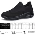 thumbnail image 2 of AMANSSE Mens Walking Shoes Non Slip Running Shoes Breathable Workout Shoes Lightweight Breathable Casual Work Sports Gym Shoes All Black Size 7, 2 of 7