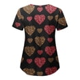 thumbnail image 3 of Womens Scrubs V-Neck Medical Scrub Top Short Sleeve Plus Size Blouse Workwear Scrubs Cute Cartoon Print Nurse Uniform Shirts with Pockets, 3 of 4