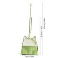 thumbnail image 3 of Children's Brooms and Dustpan Set, Household Cleaning Supplies, Stainless Steel Handle Brooms with Dustpan Combo for Home Office, Space-Saving Polypropylene Broom and Pan Set with 180° Rotatable Head, 3 of 7