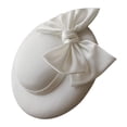 thumbnail image 5 of BESTONZON Women Derby Bowler Hat Halloween Bucket Hat Party Dress Hat for Wedding (White), 5 of 6