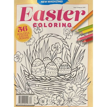Easter Coloring Magazine February 2026