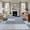 Slate, Navy, Denim, Steel, variant on Rustic Blue Brown Plaid 2'x6' Runner Rug, Farmhouse Checkered Washable Non-Slip Area Rugs for Hallway Kitchen Floor Bedroom Entryway, Long Laundry Carpet Decoration Indoor Mat