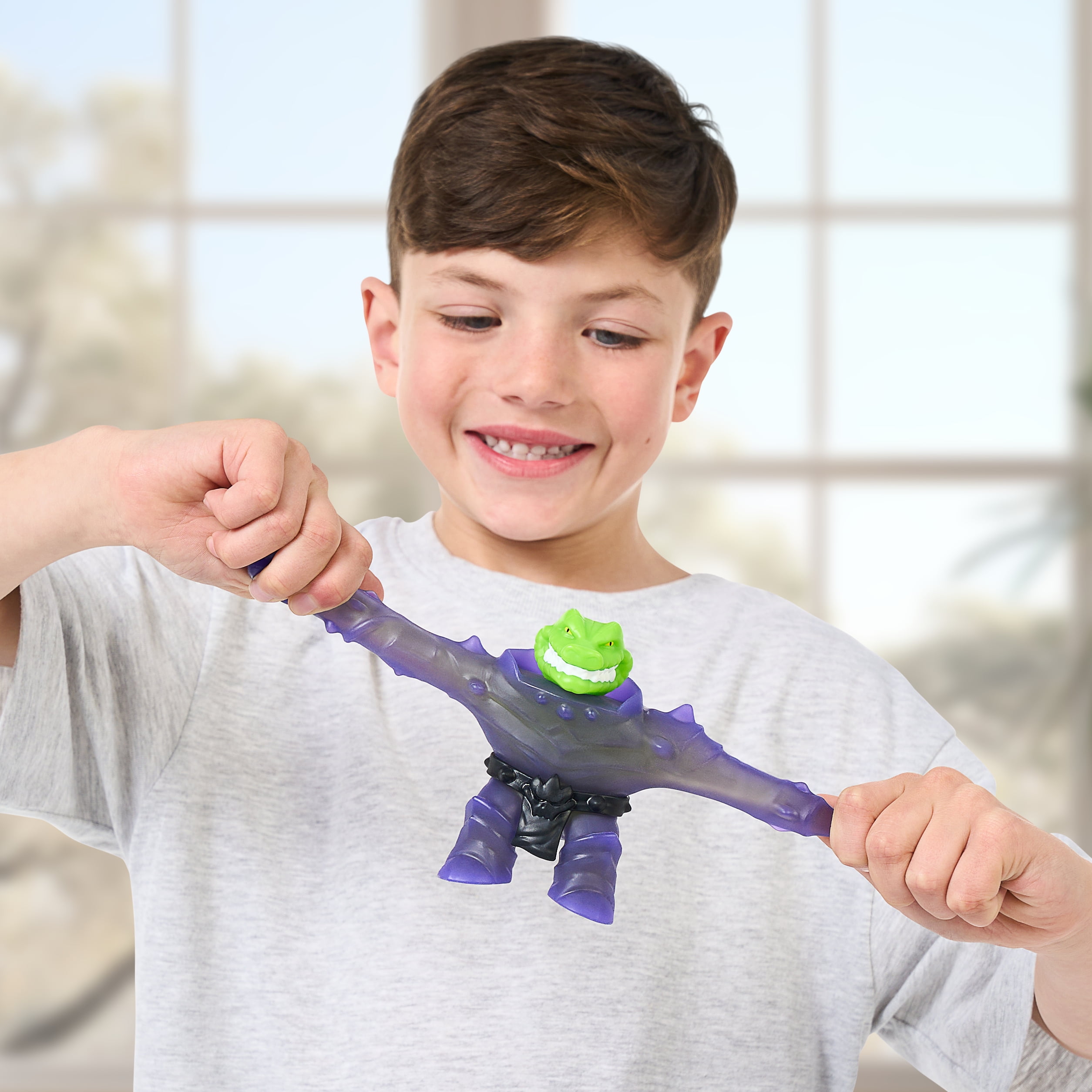 Heroes of Goo Jit Zu Smash Strikers Versus Pack, Squishy Tyro Vs Stretchy Rock Jaw, Ages5+