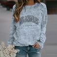 thumbnail image 3 of Sweaters for Women 2025 New York Sweatshirt Long Sleeve Crewneck Drop Shoulder Jumper Top Womens Pullover Sweaters, 3 of 4