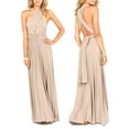 thumbnail image 2 of Women's Transformer Multi-Rope Cross Back Wrap Convertible Infinity Bandage Long Maxi Dress, 2 of 6