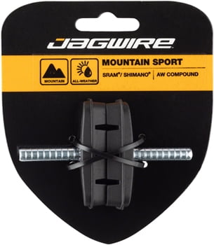 Jagwire Mountain Sport Threaded Post Black All Weather Compound Brake Pads for sale online