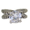 thumbnail image 1 of Simulated Diamond Cable Designer Ring wholesale, 1 of 1