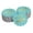 Aqua Blue, variant on Inkdotpot Gold Foil Paper Hang Tags Ready To Pop Baby Shower Favor Tags 50 Pieces