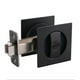 thumbnail image 1 of Cerradura de puerta corredera oculta sin llave, cerradura de puerta traslacional para habitación interior, gancho doble, negro mate, 1 of 5