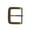 Brass, variant on 1 1/2" (39 mm) Nickel Free Single Prong Rectangular Belt Buckle