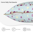 thumbnail image 3 of KLL Poodle Dog Decorative Throw Pillow Covers Velvet Soft for Couch Sofa Bedroom Living Room Outdoor (No pillow core)- 18"x18", 3 of 5