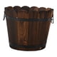 thumbnail image 4 of Maceta de madera con forma de cubo para flores, multifuncional, rústica, para amantes de jardinería., 4 of 9