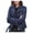 Blue, variant on kakina CMSX Jackets for Women, Women Cool Faux Leather Jacket Long Sleeve Zipper Fitted Coat Fall Short Jacket Blue, L