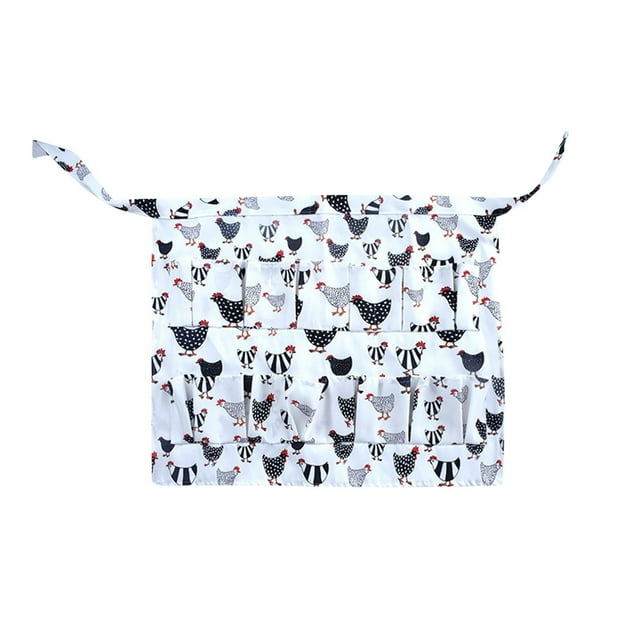 Home Kitchen Bathroom Textile Deals!Pcksrro Fashion Collecting Apron Pockets Holds Chicken Farm Home Apron