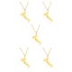 thumbnail image 3 of Collar de amistad Jumpingount mapa italiano étnico Oro, 3 of 6