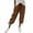 Coffee, variant on Women's Capri Pants All Season relaxed fit cotton linen cotton with pockets casual high quality soft and comfortable Gray M