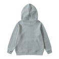 thumbnail image 4 of Sweat à Capuche pour Petites Filles, Fermeture Éclair, Taille 6, Gris Doux, 5-6 Ans, 4 of 4